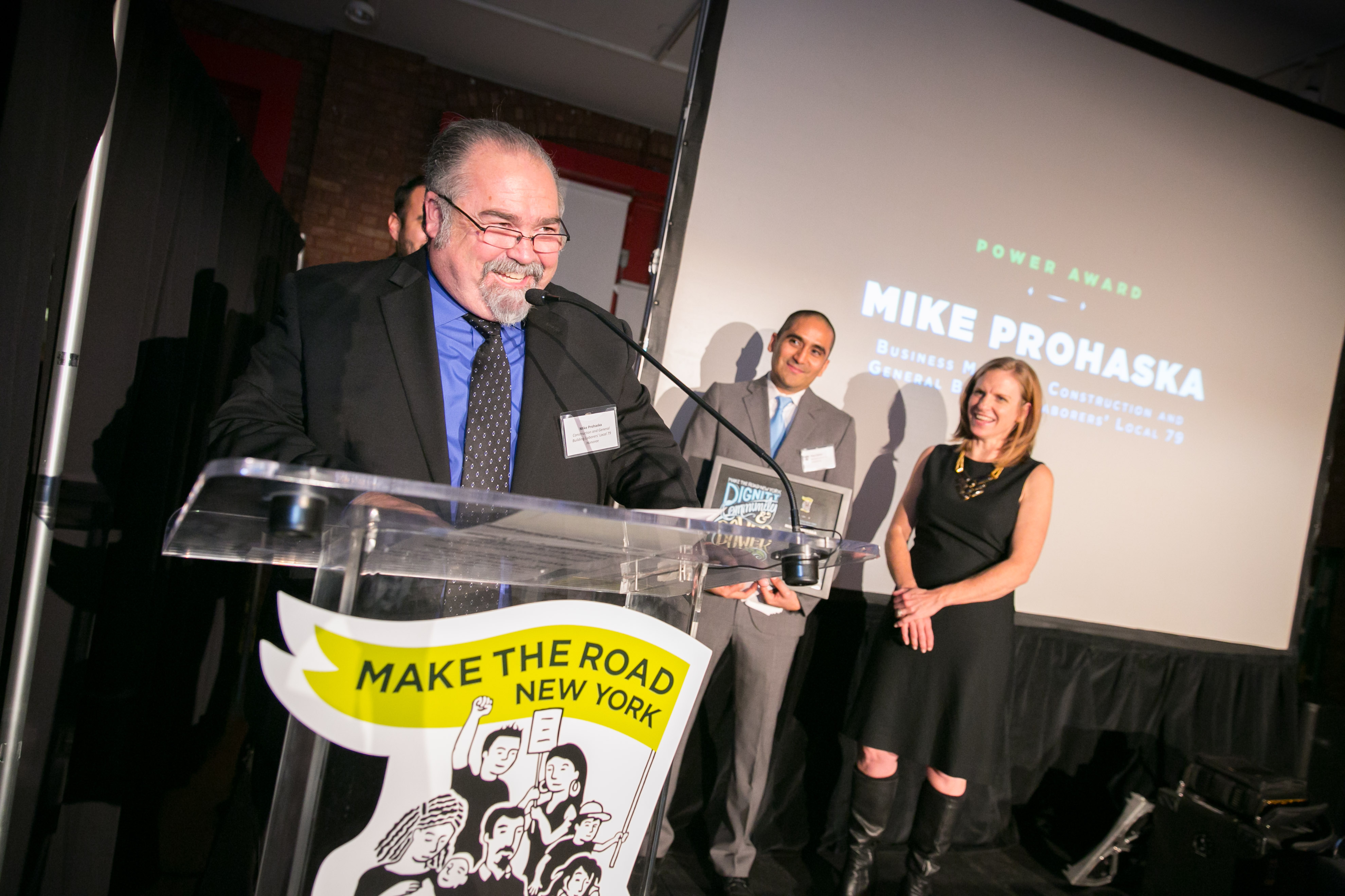 Mike Prohaska at Make the Road Gala