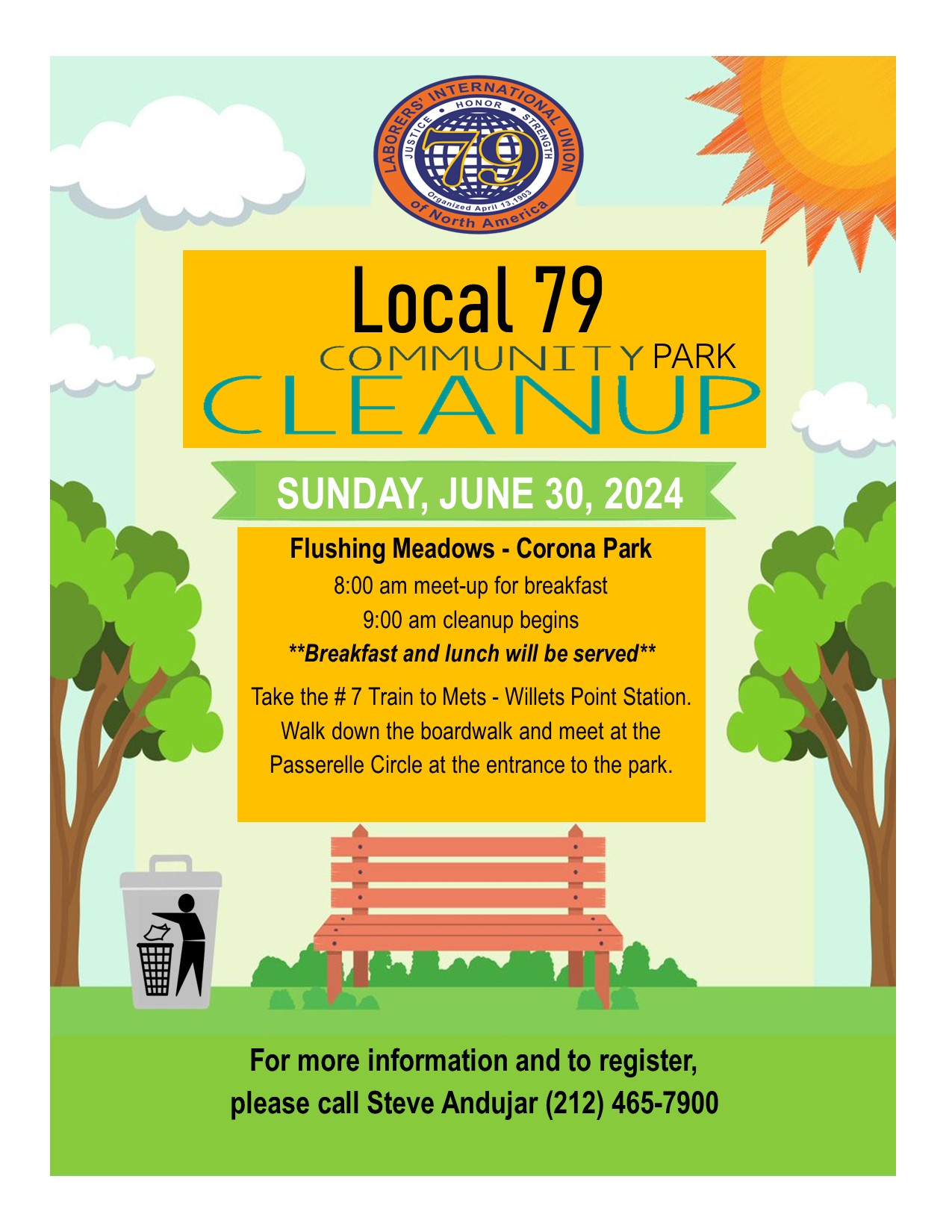 Local 79 Family Fun Day & Health Fair Saturday, July 20, 2024 1100